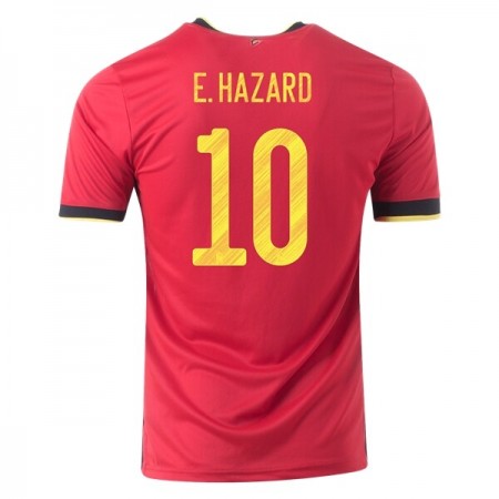 Billiga Fotbollströjor Belgien Eden Hazard 10 Hjemma tröja EM 2020 Kortärmad